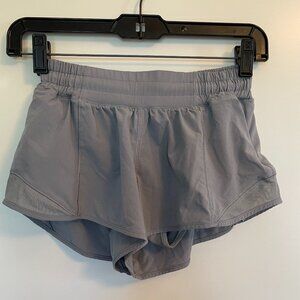 Lulu Lemon Hotty Hot Low-Rise Lined Shorts 2.5 - Grey